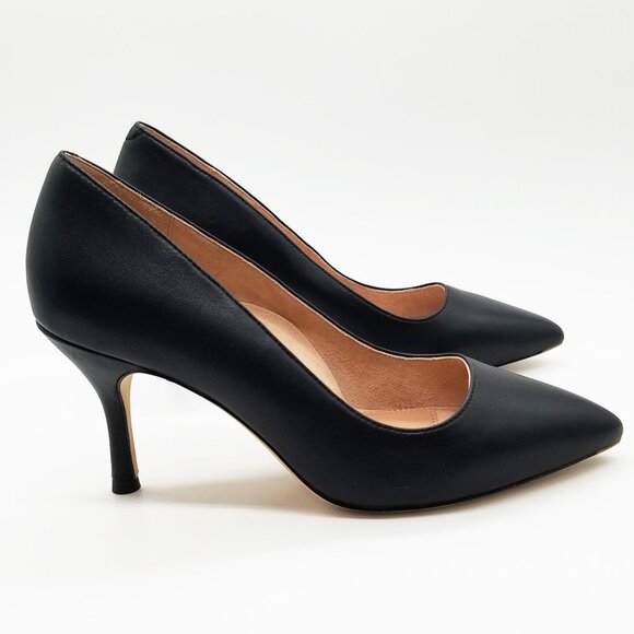 Sleek Black Leather Heels - Picture 8 of 16